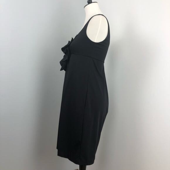 Diane von Furstenberg Adalina Black Mini Dress Sz 8 Little Black Dress - Picture 7 of 9